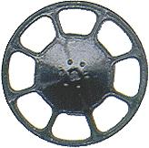 Kadee 2045 HO Scale Modern Brake Wheels pkg(8) -- Black
