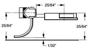 Kadee 21 HO Long 25/64" Underset Shank Talgo Truck Adaptor Kit