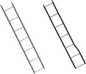 Kadee 2101 HO Scale 40' PS-1 Box Car Ladder Set -- (Red Oxide) Includes Ends & Sides