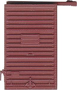 Kadee 2201 HO Scale Replacement Doors w/High Tackboard -- 6' Camel Youngstown Doors (Box Car Red)