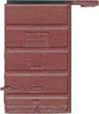 Kadee 2206 HO Scale Replacement Doors High Tackboard -- 6' 5-Panel Superior Doors (Box Car Red)