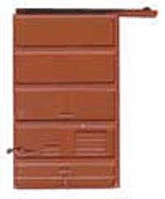 Kadee 2208 HO Scale Replacement Doors Low Tackboard -- 6' Five Panel Superior Boxcar Red