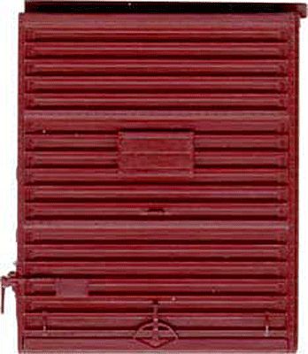 Kadee 2216 HO Scale Replacement Doors High Tackboard -- 8' Camel Youngstown Doors (Box Car Red)