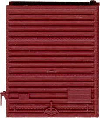 Kadee 2221 HO Scale Replacement Doors Low Tackboard -- 8' Camel Youngstown Doors (Box Car Red)