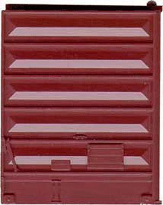 Kadee 2226 HO Scale Replacement Doors Low Tackboard -- 8' Pullman Standard Doors (Box Car Red)