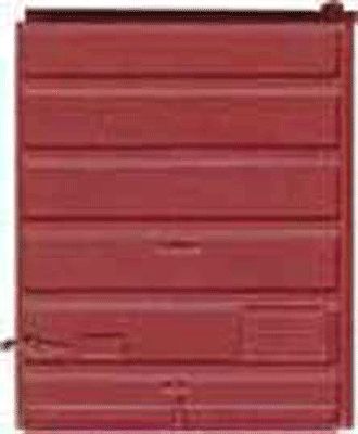 Kadee 2230 HO Scale Replacement Doors Low Tackboard -- 8' 6-Panel Superior Doors (Red Oxide)