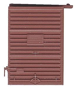 Kadee 2235 HO Scale 7' Youngstown Box Car Door w/High Tack Board pkg(2) -- Box Car Red