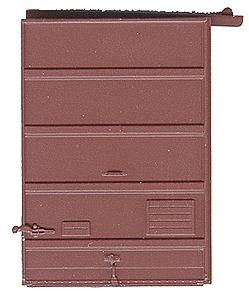 Kadee 2241 HO Scale 7' Five-Panel Box Car Door w/Low Tack Board pkg(2) -- Box Car Red