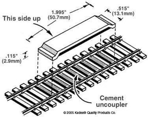 Kadee 321 HO Permanent Magnet Between the Rails Delayed Coupler
