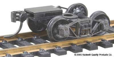 Kadee 503 HO Arch Bar Trucks w/33 Ribbed Back Wheels & Coupler (Metal)