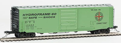 Kadee 6361 HO Scale PS-1 50' Boxcar w/9' Door - Ready to Run -- Detroit, Toledo & Ironton #18055 (As-Built 1962, green)