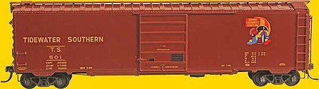 Kadee 6406 HO Scale PS-1 50' Boxcar w/8' Door - Ready to Run -- Tidewater Southern 516 (1955, Boxcar Red, Color Logo)