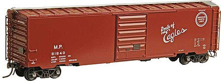 Kadee 6412 HO Scale PS-1 50' Boxcar, 8' Doors - Ready to Run -- Missouri Pacific #81840 (1959 As-Delivered; Boxcar Red, "...Eagles" Slogan)