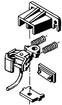 Kadee 791 G Scale Knuckle Couplers - 1 Pair -- For LGB Mogul w/Pilot Coupler, Bachmann Big Hauler, Locos w/Short-Nosed Pilo