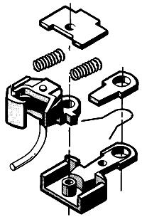 Kadee 797 G Scale Knuckle Coupler -- For Kalamazoo & Passenger Cars Running On Small Radius Curves (Truck-Mounted)