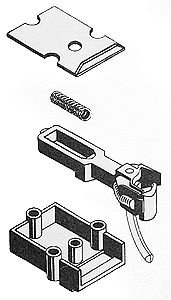Kadee 816 O Scale Magne-Matic(R) Metal Knuckle Coupler w/Plastic Draft Gear Box & Lid - Kit -- 1 Pair
