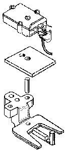 Kadee 819 O Scale Extended Metal Draft Gear Box -- 4 Pairs