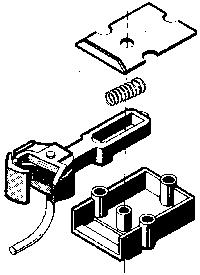 Kadee 830 G Scale Coupler w/Straight Centerset Shank In Standard Draft Gear Box -- Black, 1 Pair