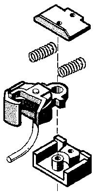 Kadee 835 G Scale Knuckle Couplers -- Body-Mounted Centerset w/Short Narrow Gear Box 1 Pair