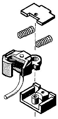 Kadee 836 G Scale Knuckle Couplers -- Body-Mount Medium Offset Coupler w/Short Narrow Gear Box