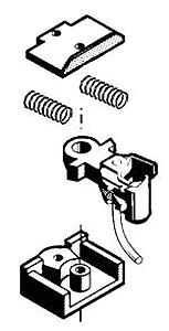 Kadee 921 I Scale #1 Scale Coupler -- Body Mount w/Smaller Draft Gear Box/Rust Color