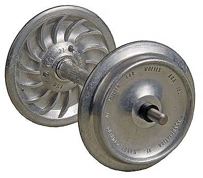 Kadee 951 G Scale Ribbed-Back Metal Wheelsets -- 33" Diameter for 1/29 Scale or 36" for 1/32 (#1) Scale (uncolored) 1 Set