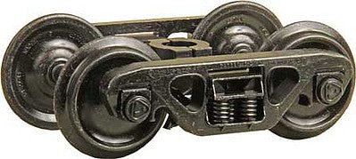 Kadee 973 G Scale Barber(R) S-2 Roller Bearing Sprung Metal Trucks, 70 Ton -- 33 Smooth Back All Metal Non-Magnetic Wheels - 1 Pair