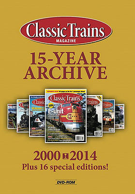 Kalmbach Publishing 15112 All Scale Classic Trains: The First 15 Years on DVD-ROM -- 2000-2014 Plus 16 Special Issues - Requires PC or Mac w/DVD-ROM Drive