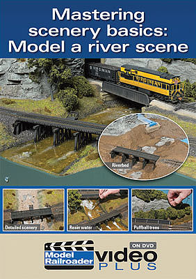 Kalmbach Publishing 15302 All Scale Mastering Scenery Basics DVD -- Model a River Scene, 1 Hour, 10 Minutes