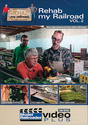 Kalmbach Publishing 15313 All Scale Rehab my Railroad DVD -- Volume 2 (1 Hour, 28 Minutes)