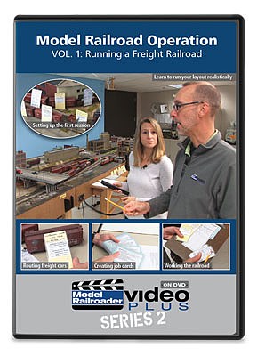 Kalmbach Publishing 15342 All Scale Model Railroad Operation - Model Railroader Video Plus DVD -- Volume 1: Running a Freight Railroad (1 Hour)