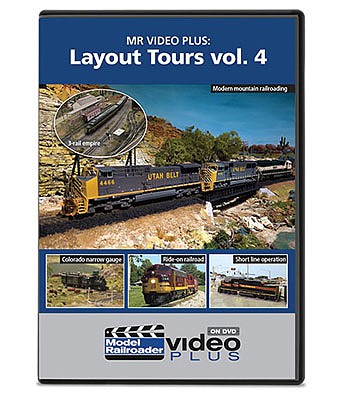 Kalmbach Publishing 15353 All Scale Layout Tours - Model Railroader Video Plus DVD -- Volume 4, 1 hour 15 minutes