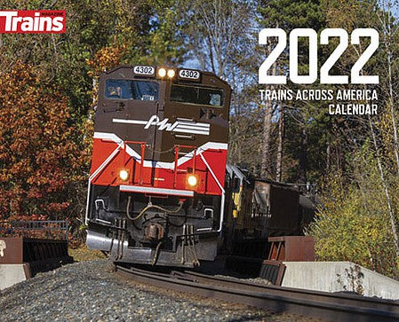 Kalmbach Publishing 68199 All Scale 2022 Calendar -- Trains Across America