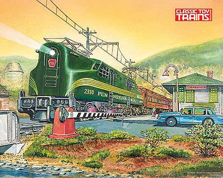 Kalmbach Publishing 69018 All Scale Classic Toy Trains Lionel GG1 at Lionelville Station Print by Robert Sherman -- 16 x 20" 40.6 x 50.8cm