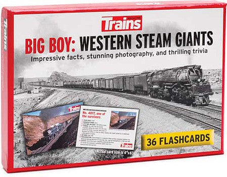Kalmbach Publishing 83044 All Scale Big Boy: Western Steam Giants Flashcards -- 36 Cards