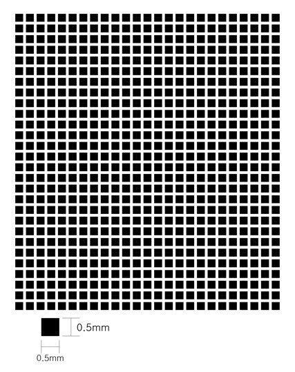 Ka Models KA1 Square Pattern Mesh A 0.5mm x 0.5mm (Photo-Etch)
