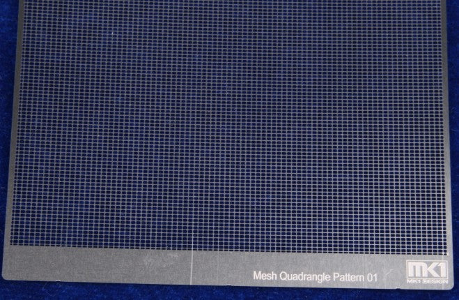Ka Models KA10 Quadrangle Pattern Mesh A 0.5mm x 0.7mm (Photo-Etch)