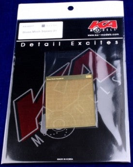 Ka Models KA17 Brass Square Pattern Mesh 01 0.5mm x 0.5mm (Photo-Etch)