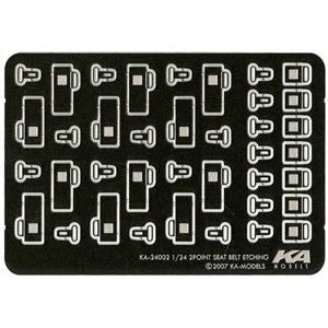 Ka Models KA24002 1/24 2-Point Seatbelts Set (Photo-Etch & Fabric)