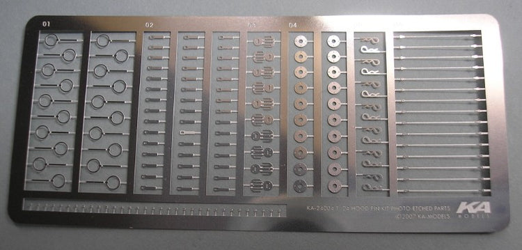 Ka Models KA24004 1/24 Hood Pin Set (Photo-Etch)