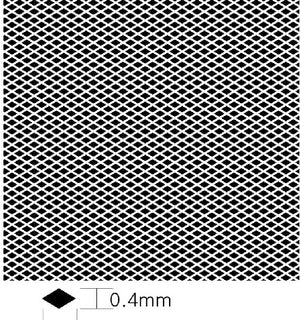 Ka Models KA4 Diamond Pattern Mesh B 0.25mm x 0.4mm (Photo-Etch)