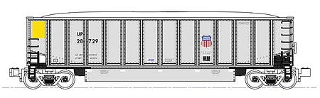 Kato 1064626 N Scale BethGon Coalporter with Load 8-Pack - Ready to Run -- Union Pacific (silver, yellow, Shield Logo)