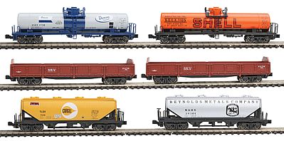 Kato 1066275 N Scale Mixed Freight 6-Car Set - Ready to Run