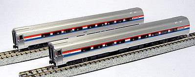 Kato 1066291 N Scale Amfleet II 2-Car Set A - Ready to Run -- Amtrak Coach #25023, Coach #25056 (Phase III)