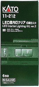 Kato 11212 N Scale Passenger Car Interior Lighting - Kit -- Version 2 (2012) pkg(6)