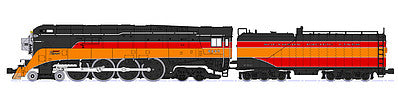 Kato 1260307 N Scale SP Class GS-4 4-8-4 - Standard DC -- Southern Pacific #4449 (Daylight: black, orange, red; Lines Lettering)