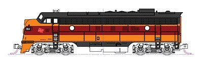 Kato 1762301 N Scale EMD FP7A - Standard DC -- Milwaukee Road #95C (orange, maroon)
