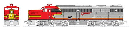 Kato 1764120 N Scale Alco PA1 - Standard DC -- Santa Fe #70L (Warbonnet; silver, red)