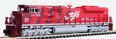 Kato 1768409 N Scale EMD SD70ACe - Standard DC -- Union Pacific #1988 (Missouri-Kansas-Texas Heritage Scheme, red, silver, whi
