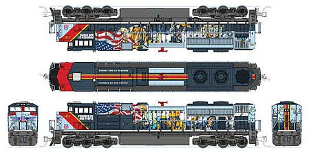 Kato 1768412 N Scale EMD SD70ACe - Standard DC -- Union Pacific #1111 ("Powered by our People" Commemorative Scheme)